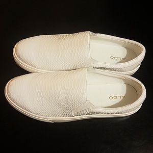 ALDO Women's White Slip-On Sneaker